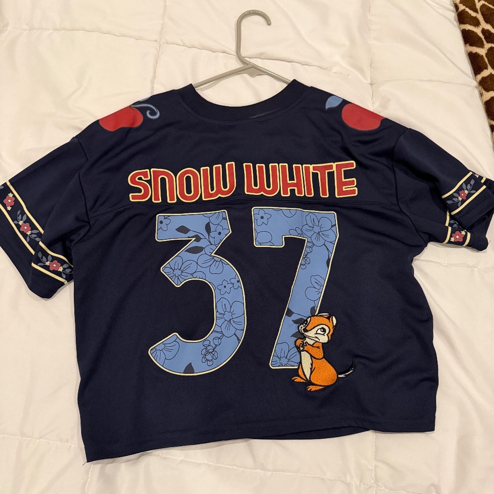 Snow White Crop Jersey Tee